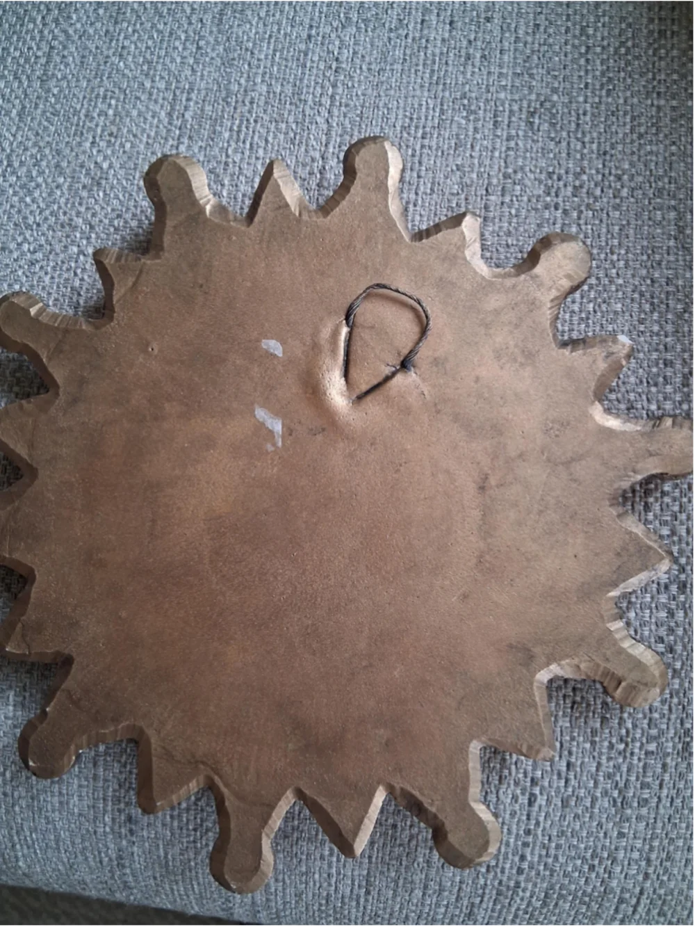 Mid Century Modern Plaster Sunburst Mirror Small